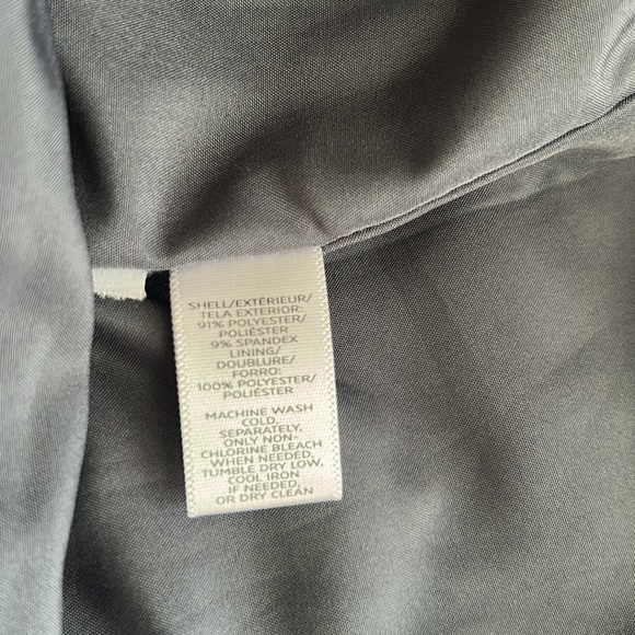 Loft Gray Faux Suede, Fully Lined, Mini Skirt, Size 8 - Picture 6 of 6